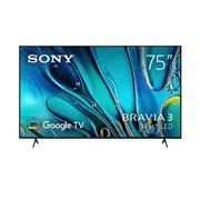 Sony Bravia 3 FWD75S30 75" Display 4K UHD, 3840 x 2160, 450 cd/lm2, HDR10/HLG, Google TV, Dolby Vision FWD75S30