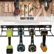 Drill Holder Power Tool Organizer Wall Mount 4 Cordless Metal Shelf Holder