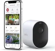 Arlo Pro 5 2K Spotlight Wire-Free Camera| 1 Camera | 2K Video with HDR | Indoor/Outdoor Security Cameras |Color Night Vision |160° View|Compatible with Alexa | Home Security | White (VMC4060P-100AUS)