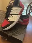 Nike Air Jordan Nu Retro 1 Low Black Red White Men's - Size 11 New With Box