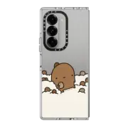 Galaxy Z Fold6 Clear Case in the clouds by sad potato club