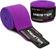 Meister Elite 180" Adult Hand Wraps for MMA & Boxing (Pair)