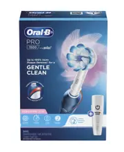 Oral-B Pro 1500 Gentle Clean Electric Toothbrush - Blue with Travel Case