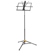 Hercules Three Section Music Sheet Stand Adjustable Folding Holder w/ Bag Black