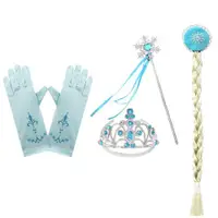 在飛比找ETMall東森購物網優惠-冰雪奇緣愛莎皇冠公主手套配飾