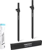 Vondynote Set of 2 Speaker Poles- Subwoofer Height Adjustable Fit M20 Threaded