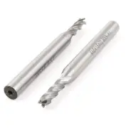 2 Pcs 4mm Cutting Dia. 4 Flutes HSSAL Straight Shank End Mill Cutter CNC Bits