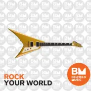 ESP LTD KH-V Kirk Hammett V Signature Electric Guitar Metallic Gold w/ EMGs