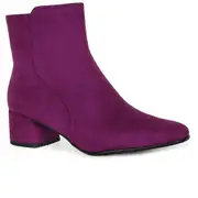 Marco Tozzi Ava Womens Ankle Boots Grape Micro 6 Uk/39 Eu