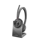 HP Poly Voyager 4300 Uc 4320M Wired Wireless Stereo Headset Black