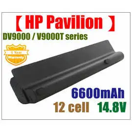 【HP Pavilion】dv,DV9000,9100,9200,V9000T,HSTNN-(UB33,IB34),416996-(131,521),434674系列6600mAH筆電電池★保固12個月★