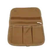 Camping Armrest Storage Bag with Two layers Fold up Chair Canva Side Hanging Bag