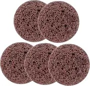Kisangel 5pcs Natural Lava Stone Volcanic Rock Fish Tank Rocks Pond Stones for Artificial Wetland Landscaping Aquarium Water Filtration Garden Decoration