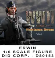 DID 1/6 SCALE WWII GERMAN ERWIN FIGURE U-BOAT SEAMAN / OBERMAAT D80153
