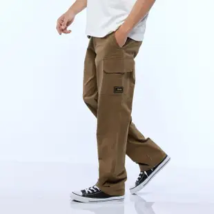 【JEEP】男裝 率性休閒口袋工作褲(咖啡色)