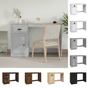 Desk Standing Computer Desk Office Table with Drawer Engineered Wood vidaXL