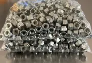 1/4-20 HEX NUT NYLON INSERT LOCK ZINK GRADE 2 STEEL SAE ***QTY 700