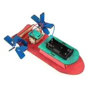 Unfinished Electric Wood Boat Ship Model Toy Kit Propeller Motor DIY Science toy