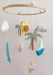Baby Cot Mobile - Surf & Sun Nursery Mobile - Nursery Decor