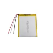 3.7V 3000mAh 11.1Wh Li-Polymer Li Battery 357090 Li-po NTC Thermistor 3 Cables