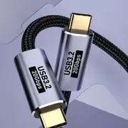 Pisen BoostUp Braided USB-C to USB-C (3.2 Gen2) Charge Video (8K@64HZ) Cable (2M) Black,5A/100W PD, Fast Charge, 20Gbps,Best for Laptop 6976552041201