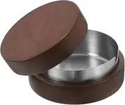 CANIGHT Ashtray Ash Tray Cigarette Butt Storage Tray Smoke Ash Container Cigarette Butt Container Indoor Cigarette Ash Holder Office Ash Container Round Ash Holder Stainless Steel Silver