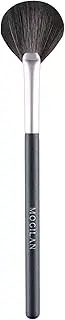 MOGILAN Fan Brush Professional Blush Brush Soft Vegan Synthetic Makeup Brush for Face Highlighting,Buffing and Blending with Powder Cream Cosmetics Blusher Highlighter Applicator Eyeshadow Brush