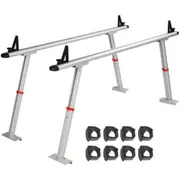 VEVOR Truck Rack, 363lbs Capacity, 19-34in Adjustable Height, Aluminum Ladder Rack for Truck with 8 Non-Drilling C-clamps, Heavy Duty Truck Bed Rack T