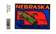 Lot of 12 Nebraska Cornhusker State Luggage Decals Stickers - New - Free S&H