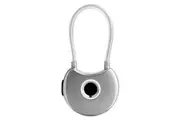 Crest SmartLock Cable Wireless Fingerprint Activated Padlock Safety Lock Silver