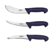SHARP – GERMAN SOLINGEN BLADE - 6" BONING, 6" SKINNING & 6" BRISKET Knife Set
