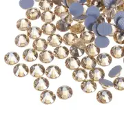1440 Pcs Hotfix Flatback Crystal Glass Gems (SS4 1.6mm, Champagne Plated)
