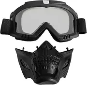 Xinhuju Riding Goggles - Motorcycle Goggles Masque, Bicycle Riding Goggles Anti-Fog Warm Protective Goggles | Airsoft Protective Goggles Masque Dirt Bike Motorcycle Goggles ATV Motocross Eyewear for