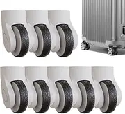 [Vibhgtf] Protective Covers for Luggage Wheels - 8 Pieces Silicone Covers for Luggage Wheels | Travel Accessories, Silicone Protective Case for Rotating Luggage Wheels for the Majority, black, Siehe