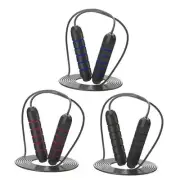 Jump Rope 3 Pack, Adjustable Tangle-Free Speed Jumping Rope for Blue+Red+Black