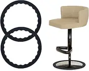 2 Pack Bar Stools Leg Protectors Ring, Non Slip Silicone Chair Leg Floor Protector, Rubber Chair Leg Caps, Silicone Ring Stretchable Fits 16.5" to 18.5" Chair Base (16.5" to 18.5")