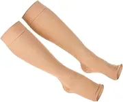 YOSADIER 1 Pair Elastic Calf Stockings for Women Compression Calf Socks Breathable and Comfortable Support for Daily Wear for Running Travel and Varicose Veins Relief Skin Tone