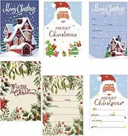 LGWJHCY Invitations to Christmas Party - Christmas Party Accessories with, Christmas Cards in Santa Claus Design, Cute Animation Santa Claus Invitation for Family Activities