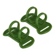 Headlamp Flashlight Holder, 2 Pcs Silicone Soft High Elastic Stand, Green