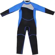 Wetsuit, Neoprene One Pieces Long Sleeves Boy Wetsuit, Diving Suit Keep Warm for Snorkeling Surfing M125 (M125 Size 10)