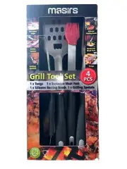 Masirs Grill Tool Set (4 Piece Set) NEW IN BOX