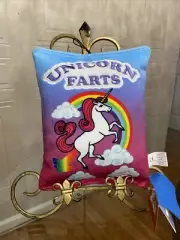 Unicorn Farts Lulubelles Power Plush Dog Toy w/Squeaker Clinker 9”