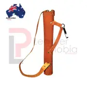 Archery Arrow Holder Back Hunting Quiver Tan Handmade Traditional Arrow Quivers
