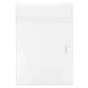 13"x9.1" A4 Business Padfolio Organizer Clipboard Binder Document Folder White