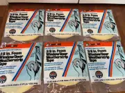 6 Rolls, Foam Seal Tape 3/8" W X 1/4" T x 17' Self Adhesive Foam Weather Strip
