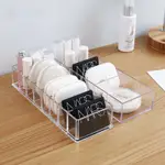 TRANSPARENT ACRYLIC COSMETICS STORAGE BOX MAKEUP HOLDER JEWE