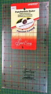 Sew Easy Patchwork Ruler, 12 x 6.5", Lasercut, Ideal For Crafts, TRACKED POST