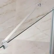 ELEGANT SHOWERS 900mm Shower Screen Stainless Steel Support Bar Glass Panel Fixation