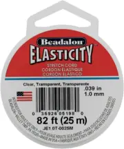 Elasticity 1.0Mm Clear Elastic Cord (25 Meters)