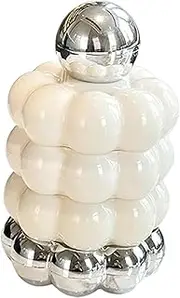 Generic Toothpick Storage Box Cotton Pads Holder Organizer Hair Tie Band Multifunctional Bathroom Canister for Bathroom Shelves , beige